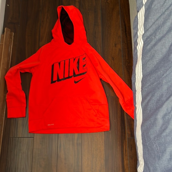 neon orange nike hoodie